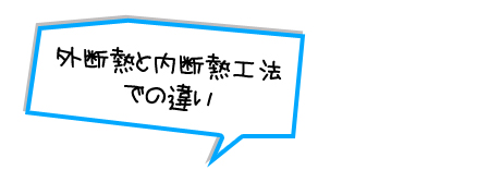 外断熱と内断熱工法での違い